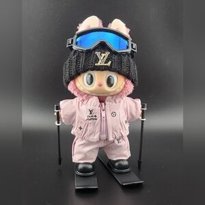 Fits Labubu Pink Ski Clothes